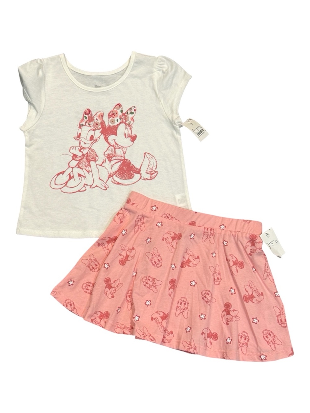 Disney Minnie Mouse Pink Skirt Outfit
